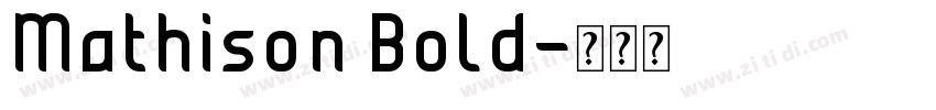 Mathison Bold字体转换